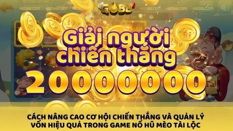 Cách nâng cao cơ hội chiến thắng và quản lý vốn hiệu quả trong Game nổ hũ Mèo Tài Lộc