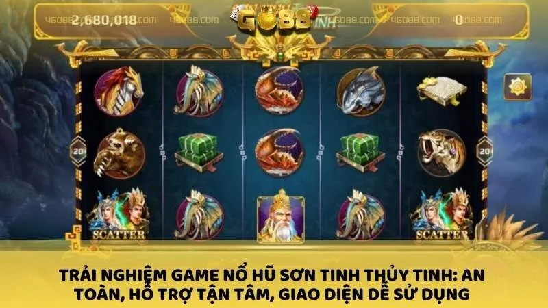 Trải nghiệm Game nổ hũ Sơn Tinh Thủy Tinh: An toàn, hỗ trợ tận tâm, giao diện dễ sử dụng