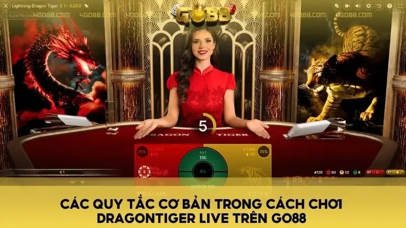 Các quy tắc cơ bản trong cách chơi DragonTiger Live trên Go88