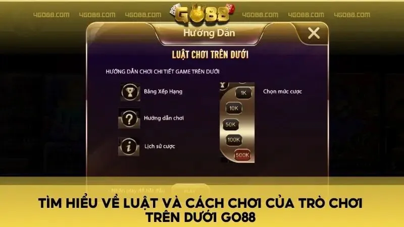 Tìm hiểu về luật và cách chơi của trò chơi Trên Dưới Go88