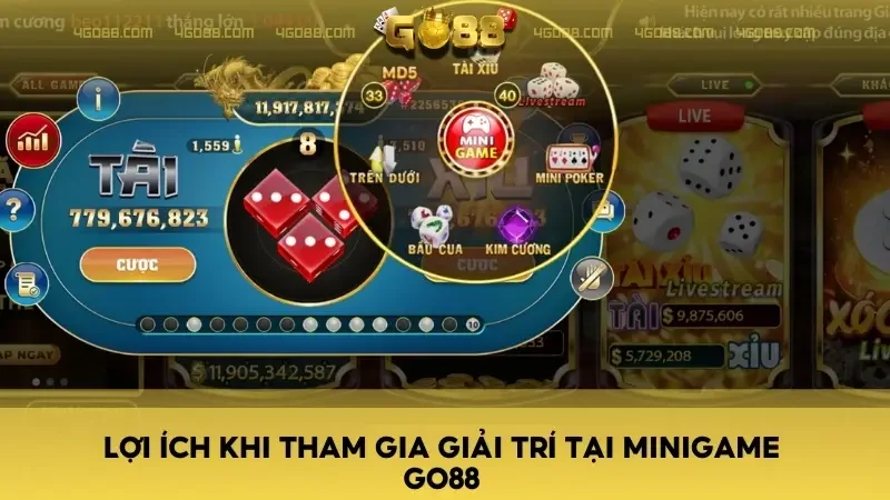 Lợi ích khi tham gia giải trí tại Minigame Go88