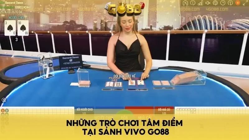 Những trò chơi tâm điểm tại sảnh VIVO GO88